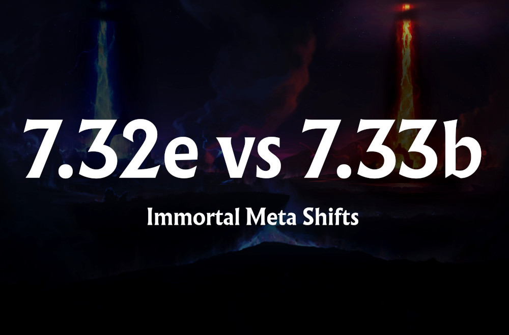 Immortal Meta Shifts - 7.32e vs 7.33b